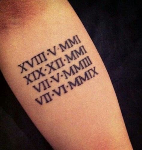 Maybe you would like to learn more about one of these? I would have my children's birth dates | Tattoos for kids ...