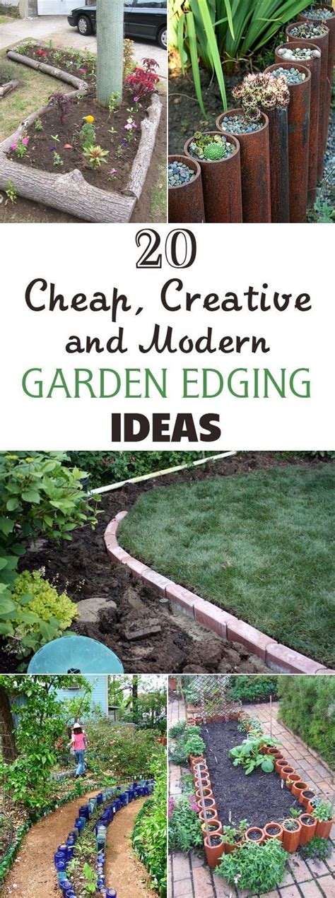 It's tough to find landscape edging ideas that are practical, affordable and look good, but these are important touches that complete and compliment your landscaping features. 20 Cheap, Creative and Modern Garden Edging Ideas | Garden ...