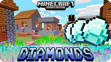 Minecraft Pe Seeds 2 Villages 2 Temples And 17 Diamonds Seed 0160