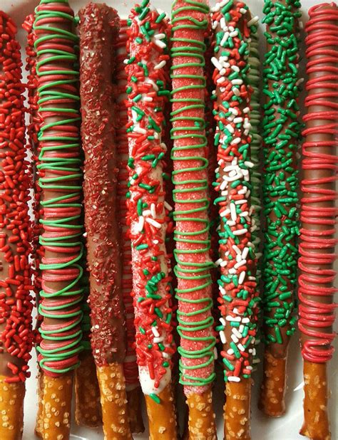 Gourmet Chocolate Covered Pretzels Holiday Christmas Boxed Etsy