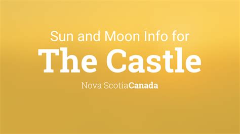 Sun And Moon Times Today The Castle Nova Scotia Canada