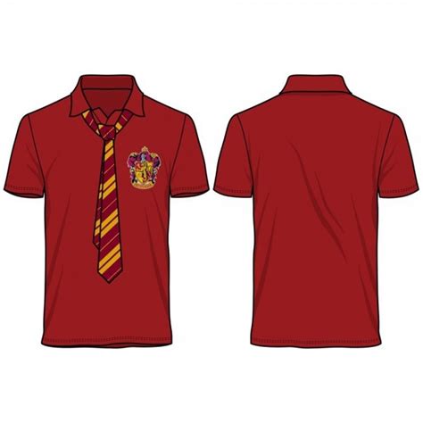 Harry Potter Gryffindor Polo Shirt Medium Mens At Mighty Ape