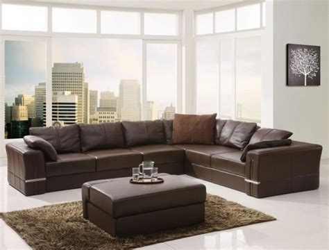 All furniture across the store is available in an abundant variety of finishes, fabrics, and styles to your personal liking so you can get the style and look that you want! Modern Living Rooms With Brown Leather Sofa
