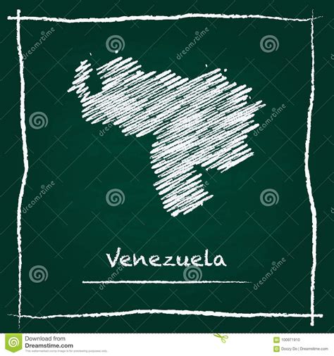 Venezuela República De Bolivarian Del Vector Del Esquema Ilustración