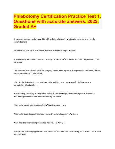 Phlebotomy certification – Artofit