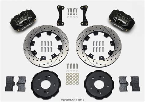 Wilwood Forged Dynalite Front Hat Kit 1219in Drilled 02 06 Acura Rsx 5
