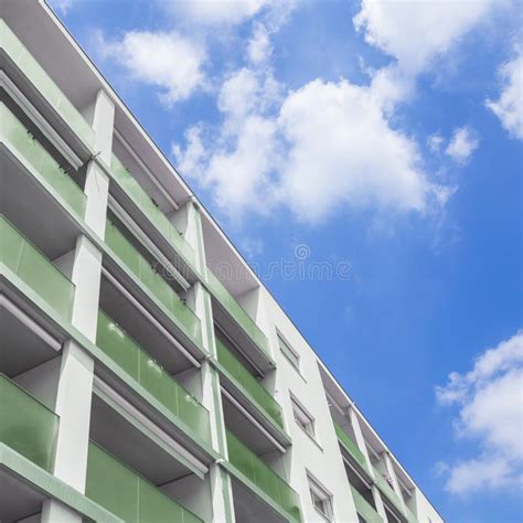 Facade Of A New Apartment Building Stock Image Image Of Development