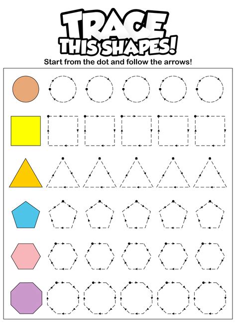 Preschool Shapes Worksheets Worksheet24