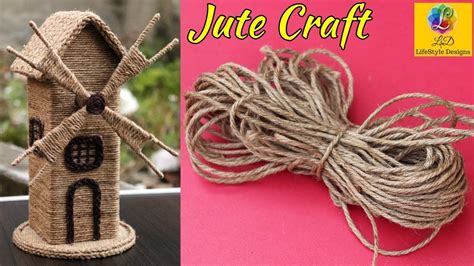 Diy Jute Craft Idea Jute Showpiece Reuse Of Waste Cardboard And