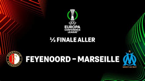 Ligue Europa Conférence suivez Feyenoord Marseille en direct live et streaming score en