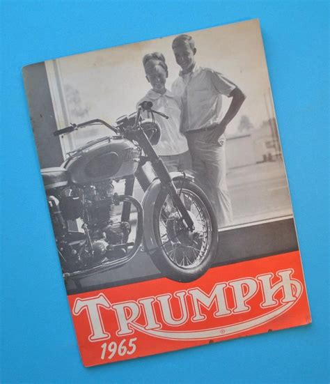 1965 Triumph Motorcycle Brochure Book T120r T120c Bonneville Tr6 6t