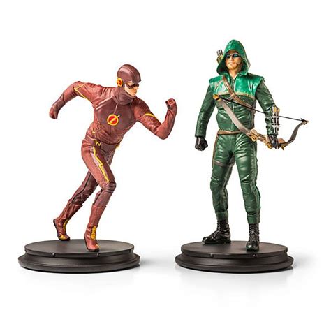 Dc Comics Tv Statue Paperweights Arrow And The Flash Comic Ts Nerd