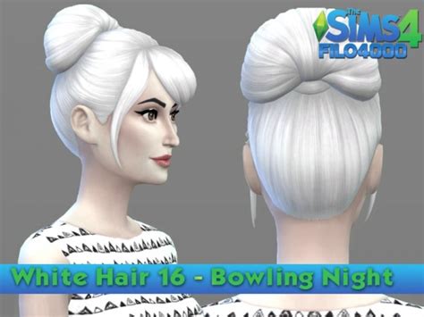Sims 4 Hairs The Sims Resource White Hair Recolor 16 By Filo4000