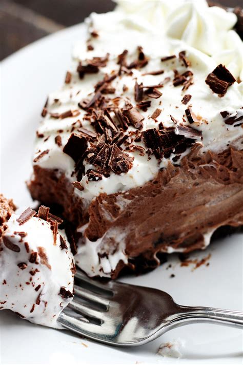 Rich, chocolatey, homemade sugar free chocolate fudge. French Silk Pie - My Recipe Treasures