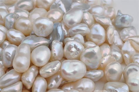 8 10mm Keshi Pearlsnatural White Loose Pearlsbaroque Pearls Etsy