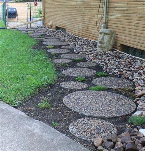 Stepping Stone Path In Gravel