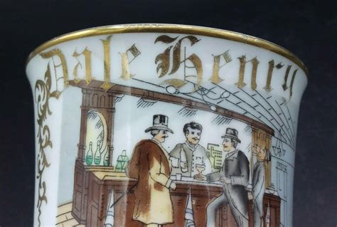 Antique Occupational Shaving Mug Saloon Barkeeper Dale Henry Name
