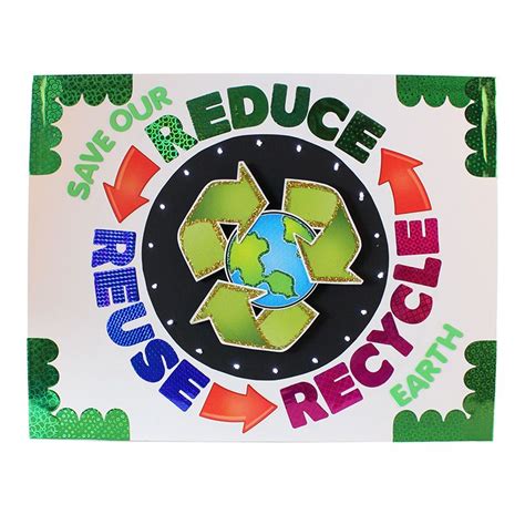 Reduce Reuse Recycle Poster Project Ideas Blackcatartillustration