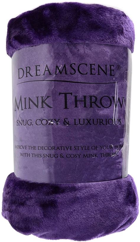 Dreamscene Luxury Faux Fur Mink Fleece Throw Over Sofa Bed Soft Warm