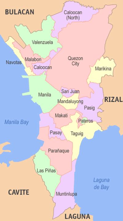 Metro Manila Cities National Capital Region Philippines Philippines