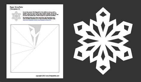 Printable Paper Snowflake Template Francesco Printable