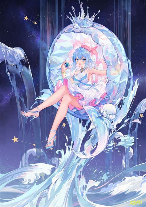 女の子 Crystal Atdan S Illustrations Pixiv Anime Canvas Anime
