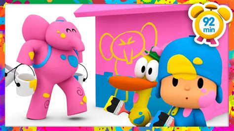 🎨 Pocoyo In English Lets Paint The House 92 Min Full Episodes