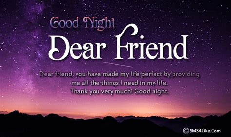 30 Good Night Messages For Friends Sms4like