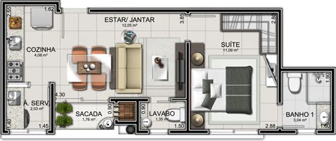 Planos De Apartamentos Pequenos Con Medidas F