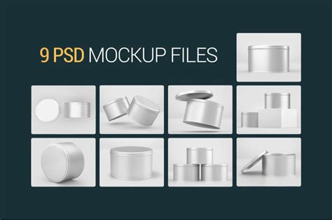 Choose the color of the background and tin can of your choice. Round Tin Can Mockup By Pixelica21 | TheHungryJPEG.com