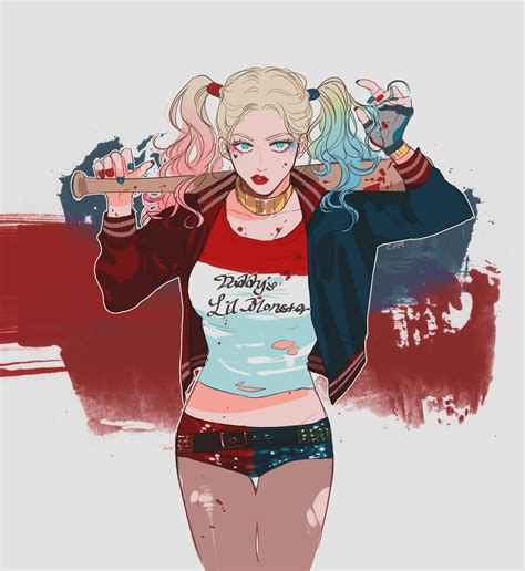 Harley quinn drawing harley quinn cosplay joker and harley quinn gotham anime w daddys lil monster arte dc comics injustice 2 dc characters. Harley Quinn (Suicide Squad) - Suicide Squad - Zerochan Anime Image Board