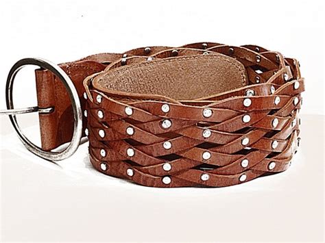 Womens Belt Leather Belt Chunky Leather Belt By Rebekajewelry