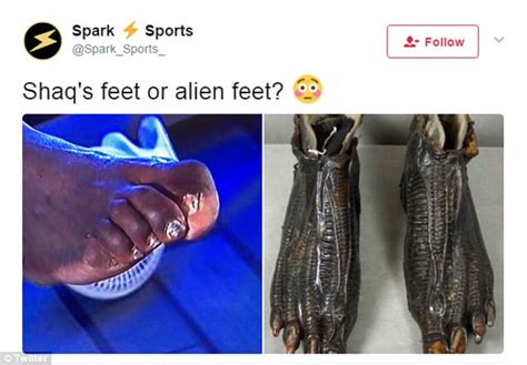 Shaquille Oneal Horrifies Viewers With Gross Foot Daily Mail Online