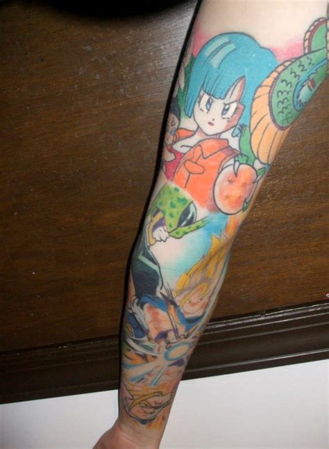 Dragon ball is arguably one of the most popular anime series in the world. Dragonball Z Sleeve Tattoo 3 by ILoveTrunks on DeviantArt