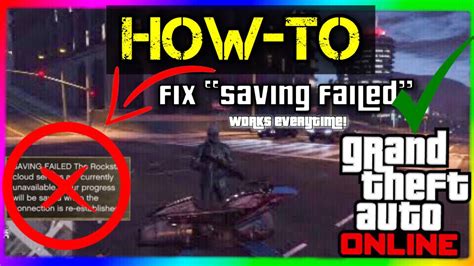 How To Fix Saving Failed Gta Online Works Everytime Youtube
