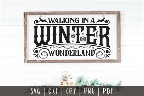 Walking In A Winter Wonderland Svg Graphic By Craftlabsvg · Creative
