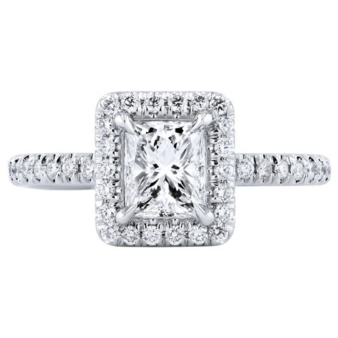 1 Carat Radiant Cut Diamond Engagement Ring For Sale At 1stdibs