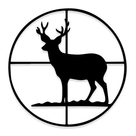 Deer Bulls Eye Target Hunting Decal Sticker Decalfly