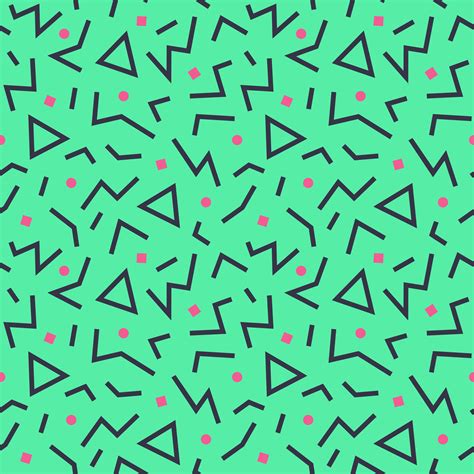 Seamless Pattern 80s Vector By Dolvalol On Creativemarket Graphic