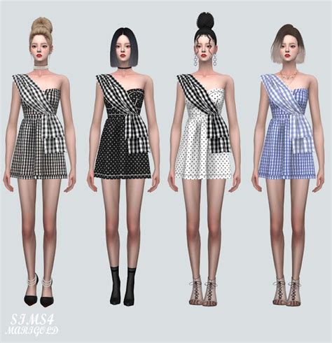 Unbalance Mini Dress At Marigold Sims 4 Updates