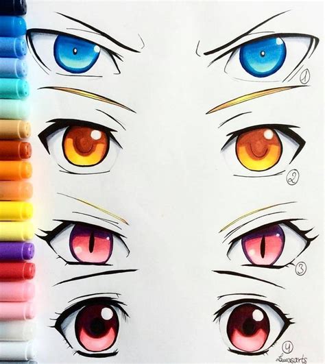 Connect the lines using a short, straight line, enclosing the upper eye. Pin by Lynn~Sama on Drawing Inspirations | Anime drawings, Anime eyes, Drawings