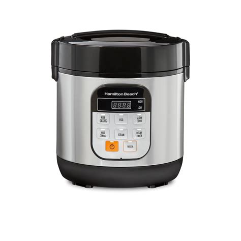 Hamilton Beach Compact Multi Cooker Quart With Rice Cooker Egg