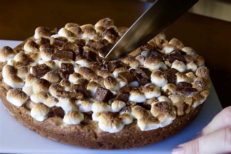 Giant Smores Chocolate Chip Cookie Steves Kitchen