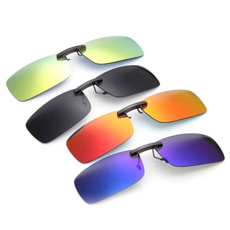 men clip on polarized photochromic sunglasses 2019 brand high quality uv400 driving night vision