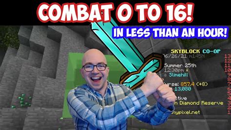 Combat Xp Early Game How To Get Combat 16 Hypixel Skyblock Youtube