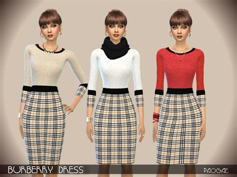 The Sims Resource Burberry Dress