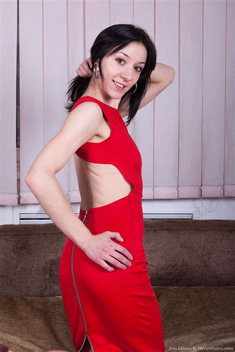 Eva Lisana Strips Off Her Sexy Red Dress