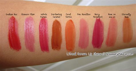 Nessasarymakeup Loreal Caresse Lip Stains Ysl Dupe