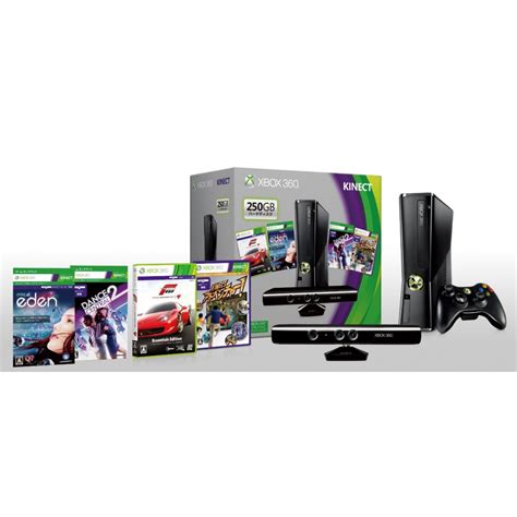 New Xbox 360 250gb Console System Kinect Premium Set Japan Ntsc J Import Game Ebay