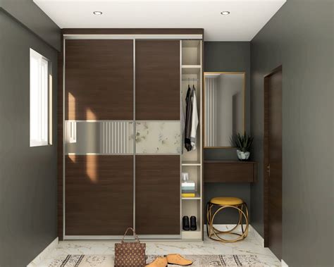 Modern Wardrobe Design With Compact Interiors And Wood Laminates Livspace
